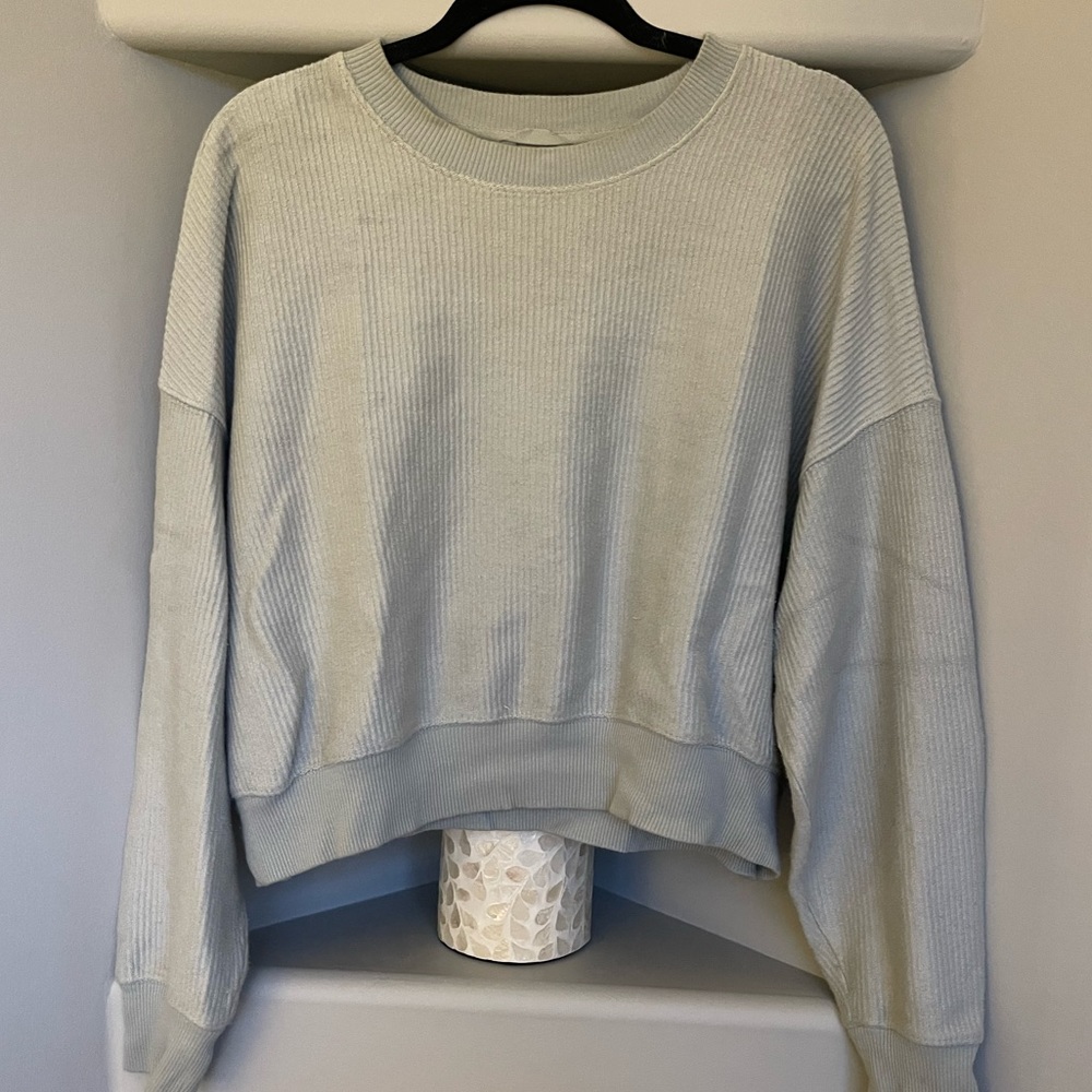 Aerie ribbed cropped sweater